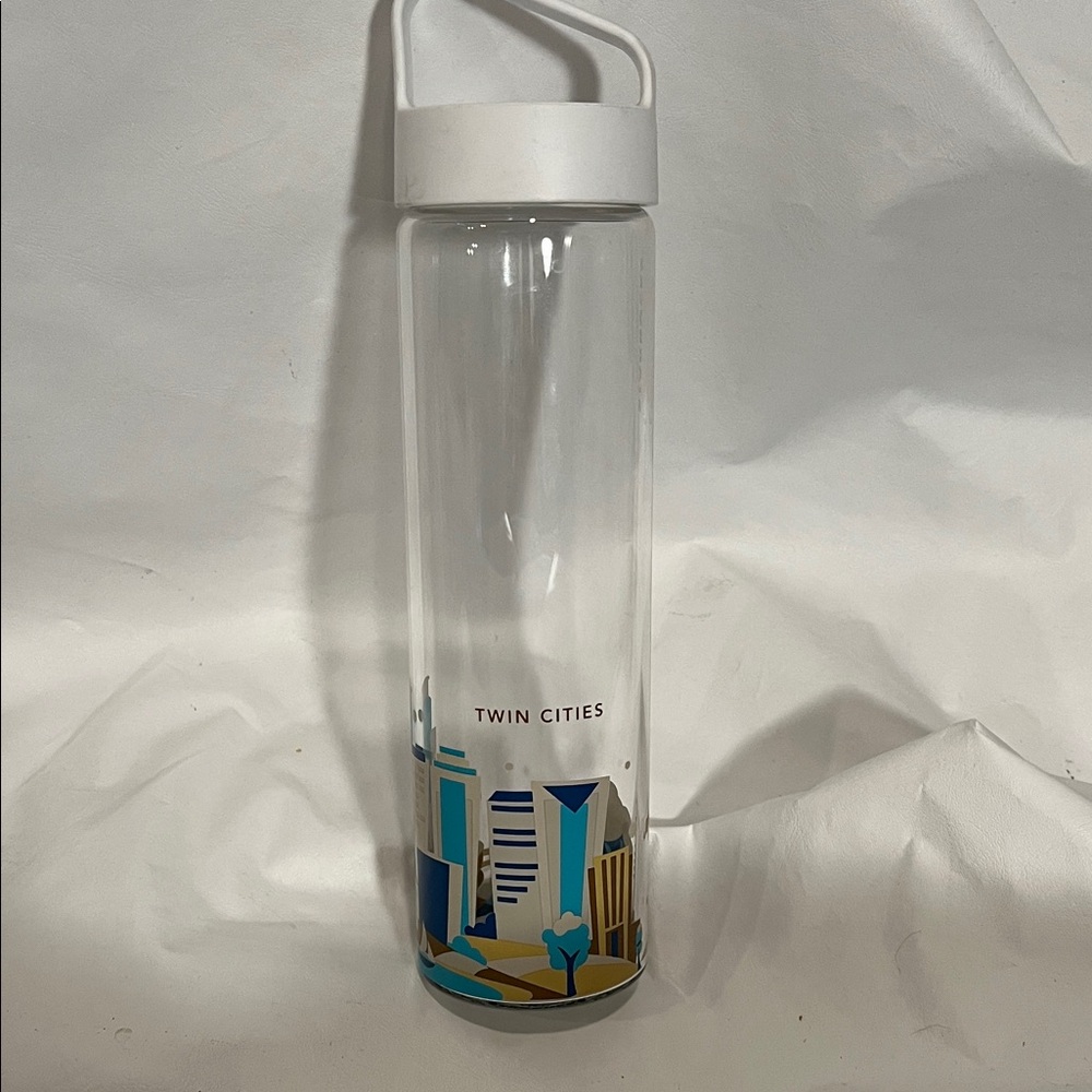 Starbucks Twin Cities You Are Here Glass Water Bottle